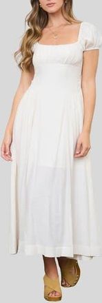 Blu Pepper Drop Waist Seam Midi Dress in Natural at Nordstrom Rack, Size Medium