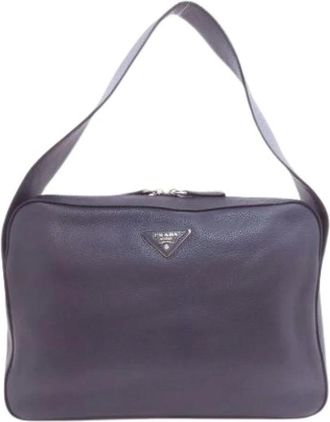 Prada Pre-owned Shoulder Bags, female, Blue, Size: ONE SIZE Pre-owned Vintage Shoulder Bag