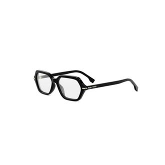 Fendi Geometric Optical Frame - unisex - Fendi - Glasses - Black - 54 MM - Accessories