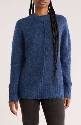 RDI Crewneck Pullover Sweater in Blue Mel at Nordstrom Rack, Size X-Small