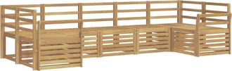 vidaXL Conjunto De Sof&aacute;s De Exterior 7 Uds. Blanco Vidaxl