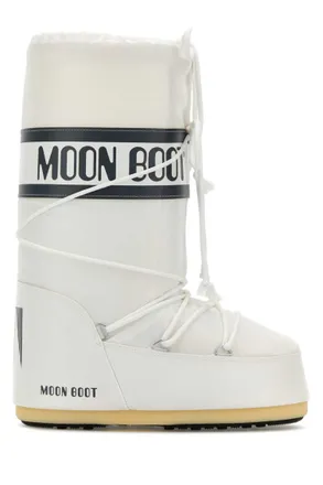Moon Boot White Logo Boots