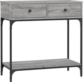 vidaXL Vidaxl - Mesa consola madera de ingeniería gris Sonoma 75x34,5x75 cm