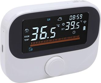 OEM Termostato Inteligente Wifi Para Caldera, Un Mando Giratorio, Periodo De Tiempo Programable, Rf Inal&aacute;mbrico Para Tuya