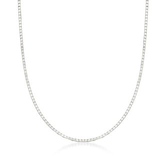 Ross-Simons 1.4mm 14kt White Gold Box-Chain Necklace