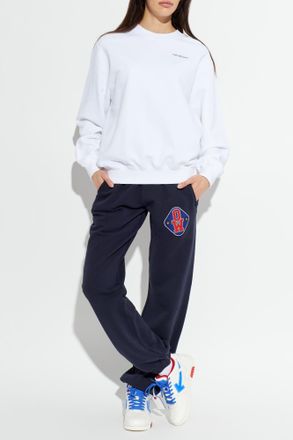 Off-white Sweatpants With Patch, Womens, Navy Blue