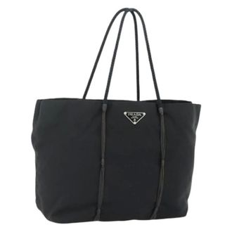 Prada Pre-owned Tote Bags, female, Black, Size: ONE SIZE Pre-owned Vintage Hand Bag