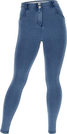Freddy Leggings FREDDY Leggings WRUP1RC002NS, Damen, Gr. L, EURO, blau (light blau jeans, light blau seams), Obermaterial: 84% Baumwolle CO. 16% Elasthan EL.