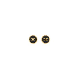 Elisabetta Franchi Earrings, female, Yellow, Size: ONE SIZE Earrings with Logo