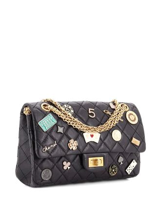Chanel Lucky Charms Reissue 2.55 Flap Bag Quilted Aged Calfskin 225 shoulder bag - Black