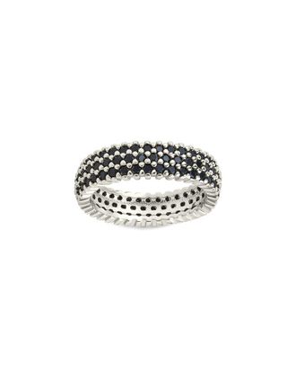 Sterling Forever Cz Jolene Rainbow Eternity Ring