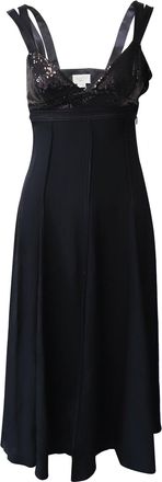 Jason Wu Sequined Sleeveless Maxi Dress in Black Viscose