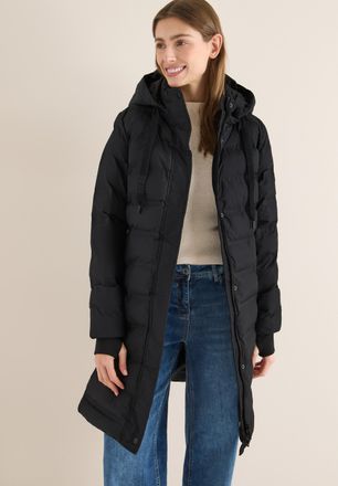 Cecil Steppmantel CECIL, Damen, Gr. M, schwarz, Steppware, Obermaterial: 100% Polyester. Futter: 100% Polyester. Wattierung: 100% Polyester, unifarben, regu