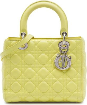 Dior Pre-owned Dior Medium Lambskin Cannage Lady Dior Ladies QBLAKKMRN4HFIY21