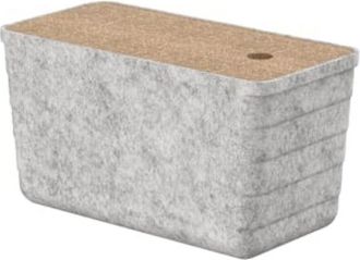 Roca Caja Organizadora Peque&ntilde;a 165x335 De Fieltro Con Tapa De Corcho (reciclado).-roca: Dise&ntilde;o, Innovaci&oacute;n Y Calidad