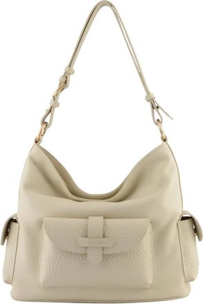 Pourchet Reporter Schoudertas - Dames - Schoudertassen - Beige - ONE Size - Leer - Tassen