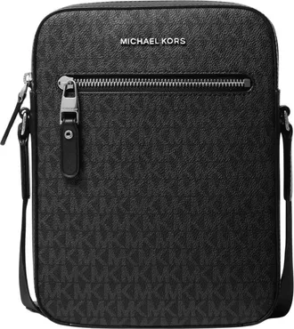 Michael Kors Varick Logo Flight Bag - - Bags - Uomo - Nero - ONE SIZE