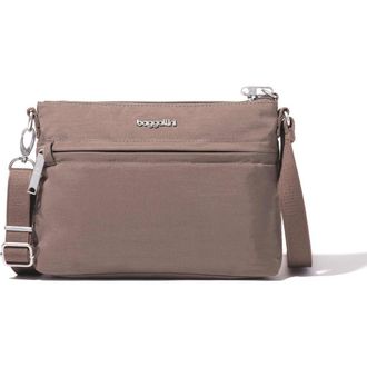 Baggallini Securtex Anti-Theft Memento Crossbody Bag in Portobello at Nordstrom