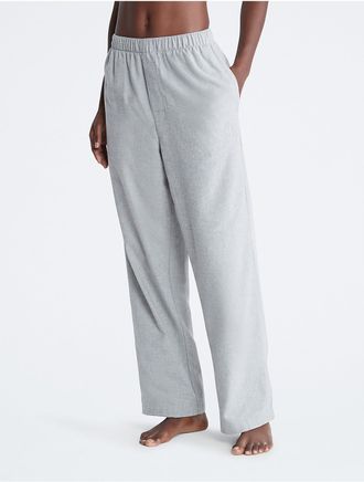 Calvin Klein Womens Pure Flannel Sleep Pants - Grey - XS