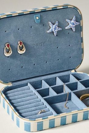 Anthropologie Daisy London Patterned Travel Jewelry Case