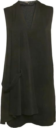 Maje Gedrapeerde jurk - Zwart