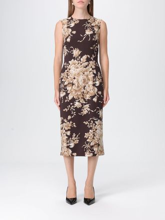 Dolce & Gabbana Abito midi Dolce & Gabbana in seta con stampa floreale