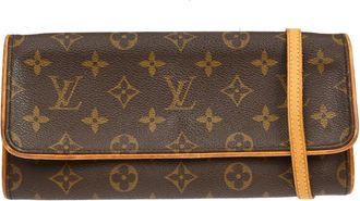Louis Vuitton Twin Monogram Canvas Brown Canvas Handbag (Pre-Owned)