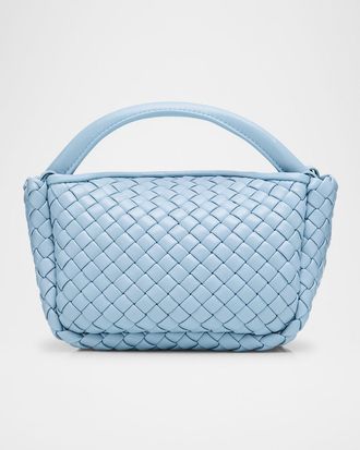 Bottega Veneta Cobble Mini Leather Top-Handle Bag