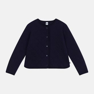 Petit Bateau Gewatteerd damesvest in effen katoen