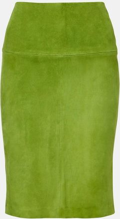 Stouls Gin suede midi skirt