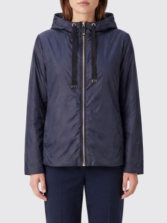 Max Mara Giacca a vento corta in tessuto tecnico con cappuccio e coulisse