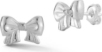 Sphera Milano Bow Stud Earrings in Silver at Nordstrom Rack
