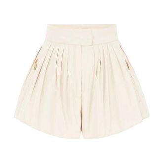 Elisabetta Franchi Dames, Korte broeken, Beige, Maat: XS Taf