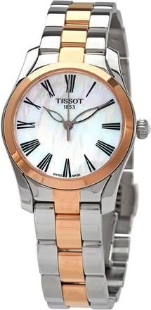 Tissot T-Wave Quartz White Mother of Pearl Dial Ladies Watch T112.210.22.113.01
