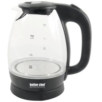 Better Chef Better Chef 7-Cup Cordless Borosilicate Glass Electric Kettle with LED Light