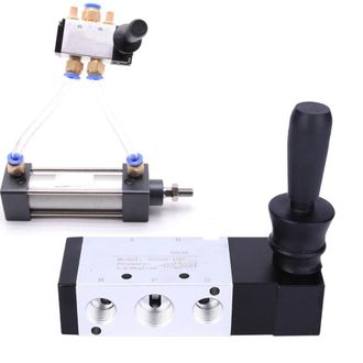 OEM Adecuado Para El Control Manual De V&aacute;lvulas Neum&aacute;ticas De 5 Puertos Y 3 Posiciones, 00,8 Mpa 4h330c-10