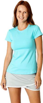 Sofibella UV Colors Short Sleeve Womens Tennis Shirt in Air at Nordstrom, Size 3X-Large