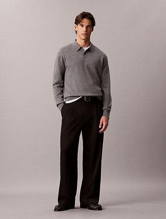 Calvin Klein Jersey Polo De Lana Merino