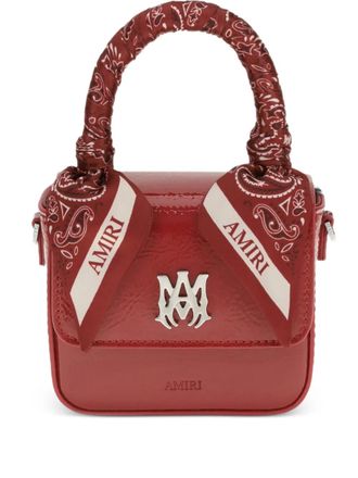 Amiri nano MA scarf-detail mini bag - Red