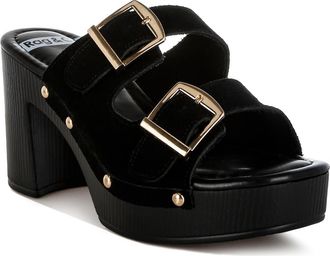 Rag & Co. Zoane Stud Slide Sandal in Black at Nordstrom Rack, Size 5