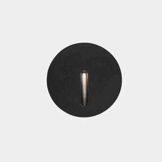 Netlighting Bat Outdoor LED Recessed Wall Light Round Urban Grey IP65 2.2W 2700K