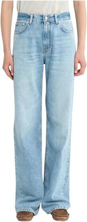 Haikure Authentieke Was Jeans - Klassieke Stijl - Dames - Loose Fit Jeans - Blauw - W25 L32 - Katoen - Jeans