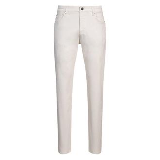 HUGO BOSS Broeken, Heren, Beige, W35 L34, Slim-fit Broeken