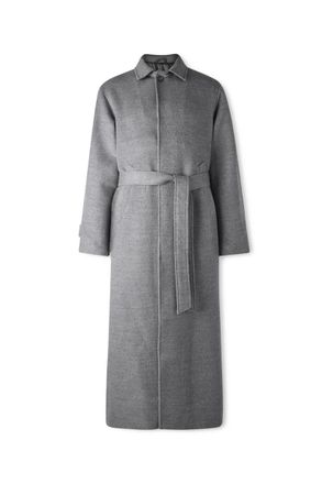 Saman Amel Belted Wool Overcoat