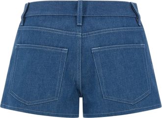 Gucci Womens Blue Cotton Bermuda Shorts