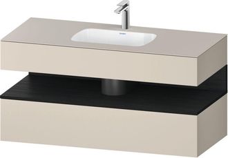Duravit Qatego Lavabo Encastrado Con Base De Lavabo Consola, - Duravit