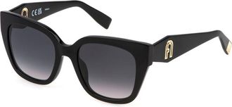 Furla SFU812 0700 Mens Sunglasses Black Size 53