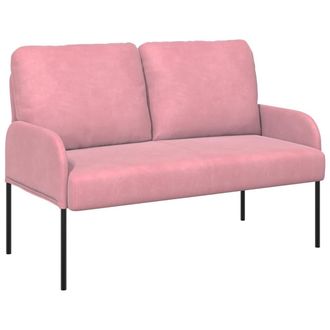 vidaXL Sof&aacute;s Con Coj&iacute;n 110cm Rosa Madera Contrachapada Vidaxl