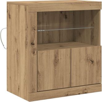 vidaXL Vitrina Marrón 60.5 x 37 x 67 cm Madera contrachapada Vidaxl