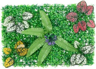 vidaXL Vidaxl - Valla De Plantas Artificiales 24 Uds Verde 40x60 Cm